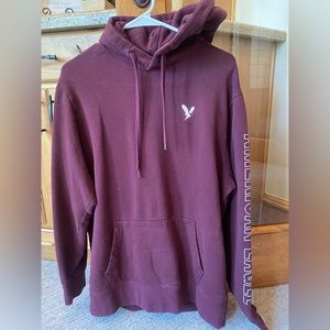 Mens XL Tall American Eagle Burgundy Hoody